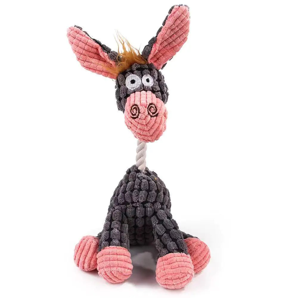 Durable Chew Dog Toys - Cartoon Plush Pet Toys