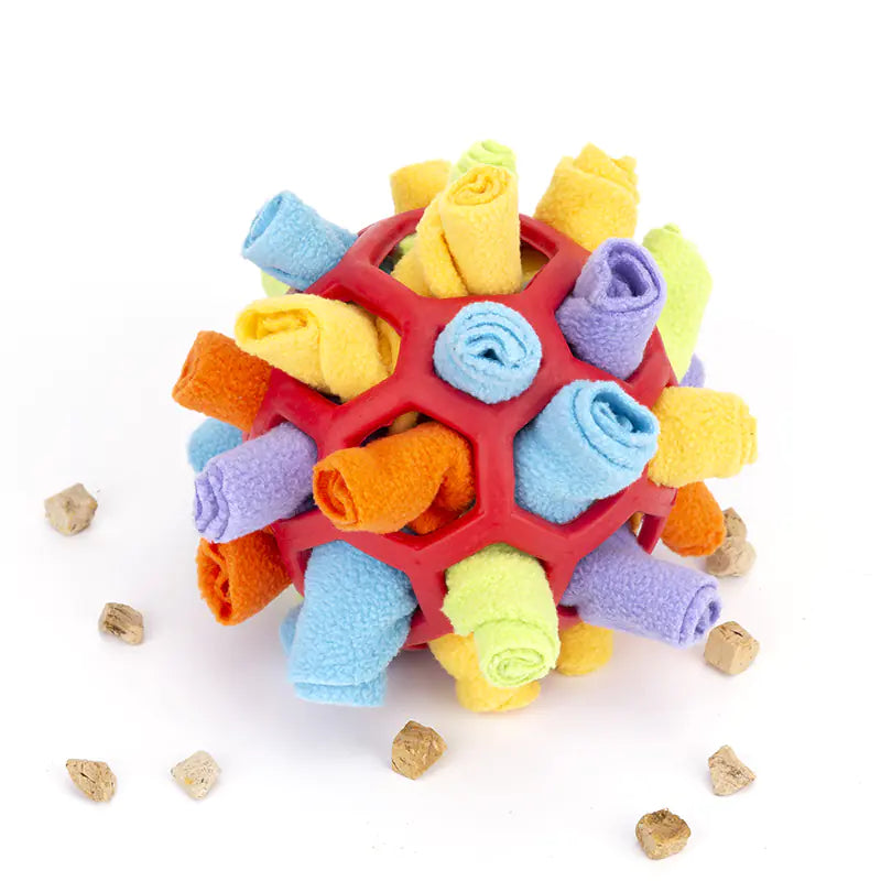 Pet Dog Sniff & Snack Puzzle Ball for Canine Enrichment