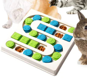 Petz Puzzle S-shaped Square Dog Treat Toy (One Piece)
