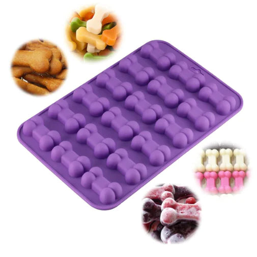 Silicone Dog Paw and Bone Cake Molds for Baking