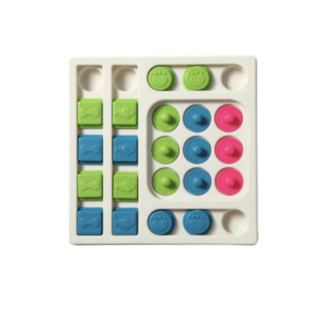 Petz Puzzle S-shaped Square Dog Treat Toy (One Piece)