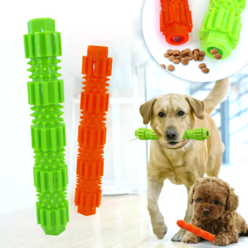 Durable Soft Rubber Dog Chew Toothbrush and Cleaning Toy