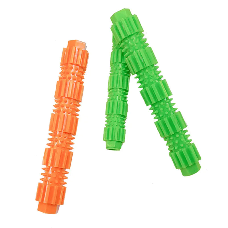 Durable Soft Rubber Dog Chew Toothbrush and Cleaning Toy