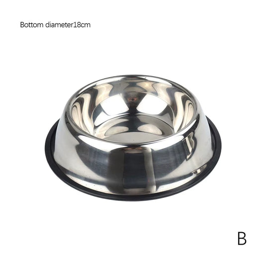 Steel Pet Dog Bowl Feeder Skidproof Anti-Ant Food Water Drink Dishes Feeder Dog Bowls Food Accessories Pet Supplies
