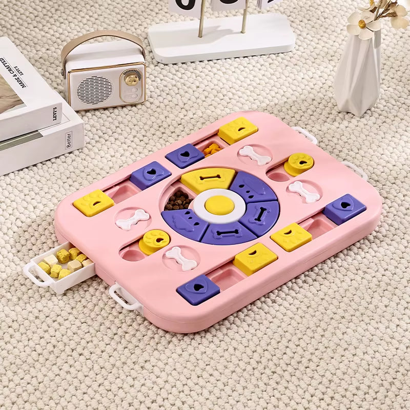Dog Puzzle Toys Slow Feeder Interactive Increase IQ Food Dispenser Non-Slip Slowly Eating Bowl Cat Dogs Food Games