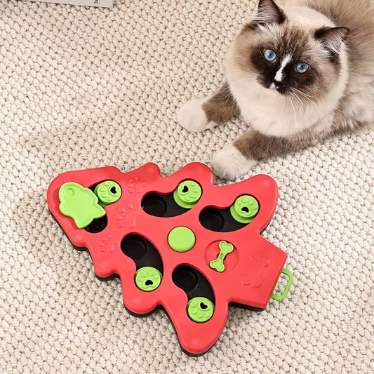 Dog Puzzle Toys Slow Feeder Interactive Increase IQ Food Dispenser Non-Slip Slowly Eating Bowl Cat Dogs Food Games