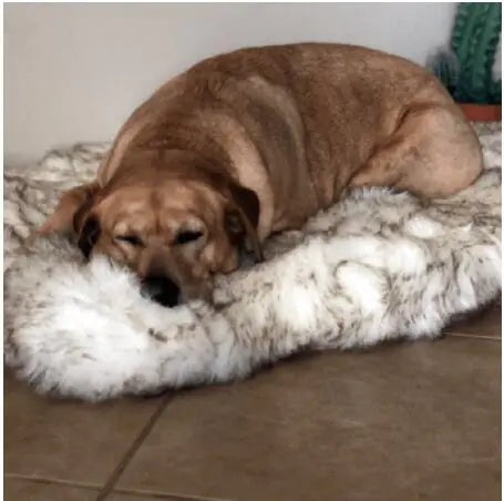 Pet Dog Supplies Faux Fur Thick Dog Mat for Large Dogs