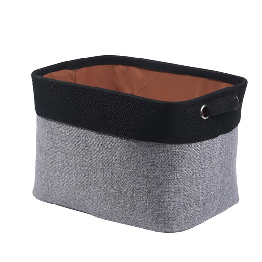 Foldable Japanese Cotton Linen Storage Basket for Clothes