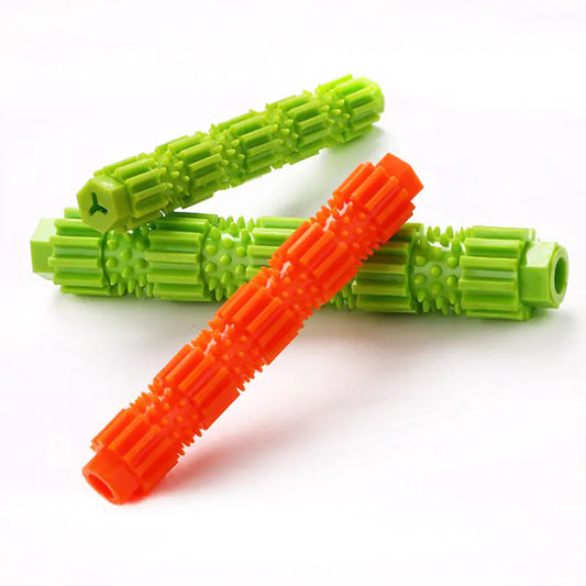 Durable Soft Rubber Dog Chew Toothbrush and Cleaning Toy